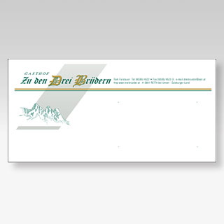 Gasthof Drei Brueder, Briefpapier 2006.