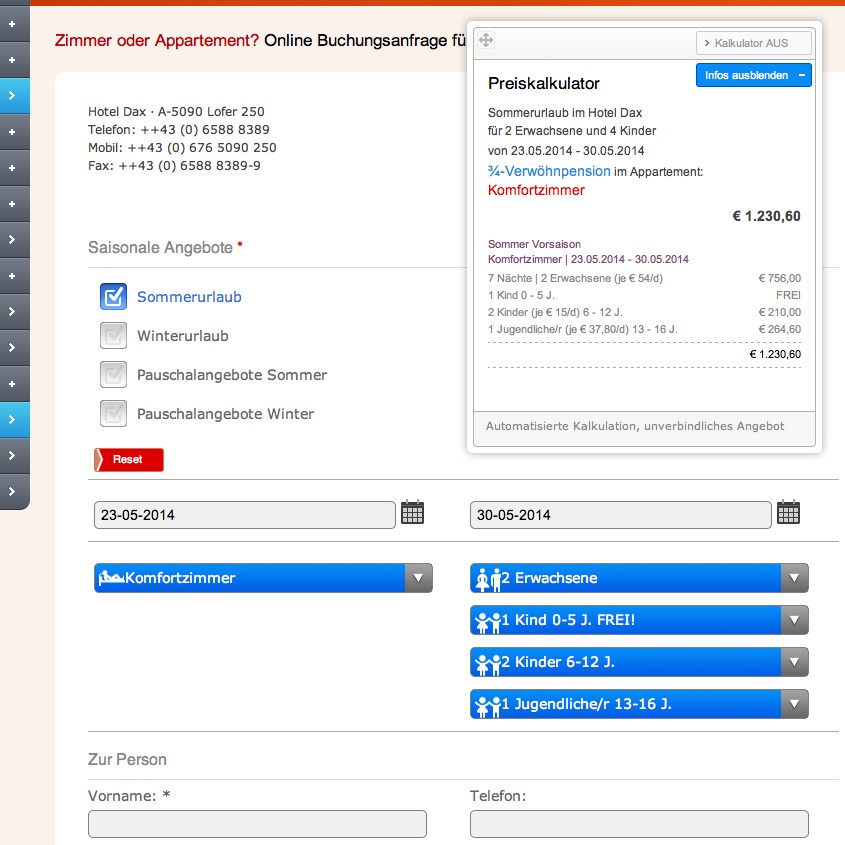 Hotel Dax, Lofer
